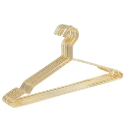 20 Metalen Kleerhangers, Ultra-dunne en Ruimtebesparende Kledinghangers, Goud