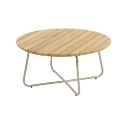 4 Seasons Verdi ronde salontafel teak 73 cm. - Latte