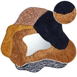 ABASZA - Wandspiegel - Meerkleurig - Katoen