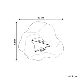 ABASZA - Wandspiegel - Meerkleurig - Katoen
