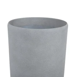 ABDERA - Bloempot set van 2 - Grijs - Klein - Stenenmix