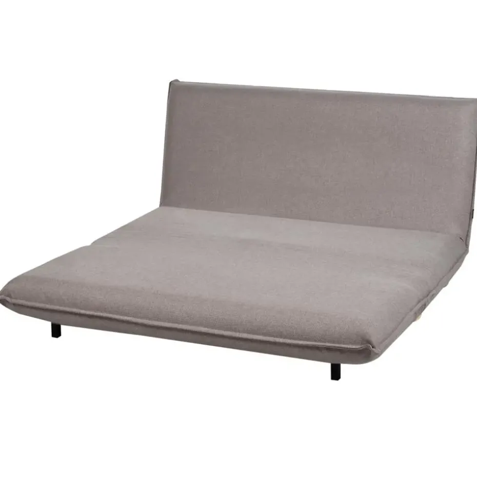 ABISKO - Slaapbank 2-zits - Donkergrijs - Kunstlinnen