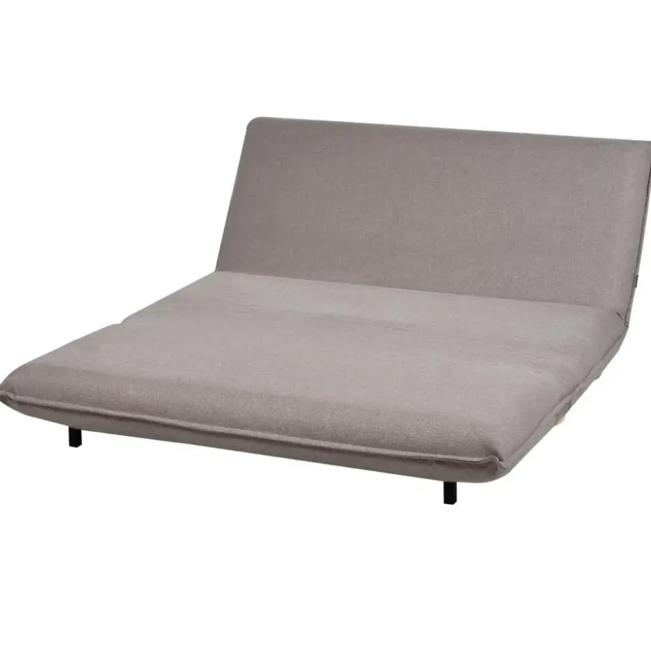 ABISKO - Slaapbank 2-zits - Donkergrijs - Kunstlinnen
