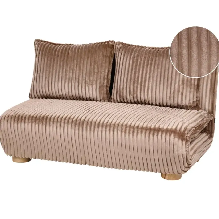 ABISKO - Slaapbank 2-zits - Lichtbruin - Corduroy