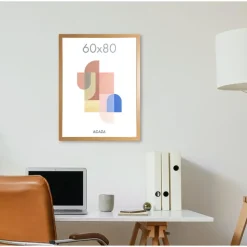 ACAZA Fotokader - Fotolijst van 60x80 cm - Warm Oak - MDF - Plexiglas