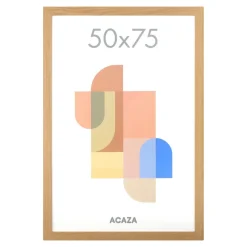 ACAZA Fotokader - Fotolijst - 50x75 cm - MDF hout - Warme Eik