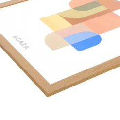 ACAZA Fotokader - Fotolijst - 50x70 cm - MDF hout & plexiglas - Warme Eik kleur