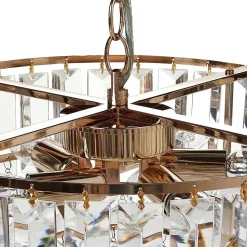 ACHEIRO - Kroonluchter - Goud - ⌀ 49 cm - Kristal