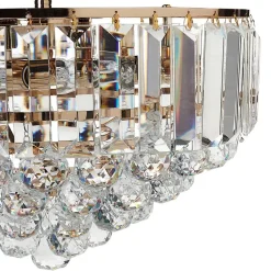 ACHEIRO - Kroonluchter - Goud - ⌀ 49 cm - Kristal