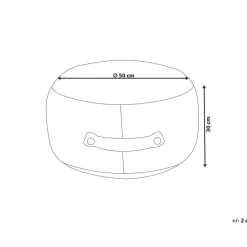 ADLANA - Poef - Beige - Stof