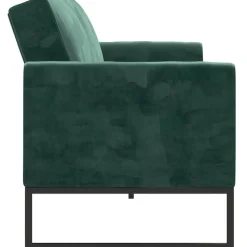 Adley - 2-zits slaapbank in groen fluweel