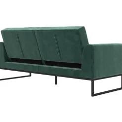 Adley - 2-zits slaapbank in groen fluweel
