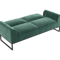 Adley - 2-zits slaapbank in groen fluweel