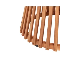 AGELLO - Tuinset voor 4 met parasol - Lichthout - Acaciahout