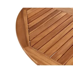 AGELLO - Tuinset voor 4 met parasol - Lichthout - Acaciahout