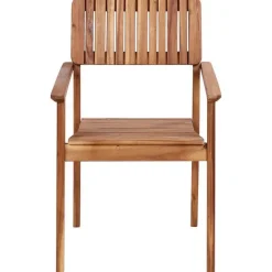 AGELLO- Tuinstoel set van 2 - Lichthout - Acaciahout