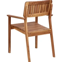 AGELLO- Tuinstoel set van 2 - Lichthout - Acaciahout