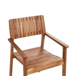 AGELLO- Tuinstoel set van 2 - Lichthout - Acaciahout