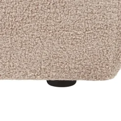AGERUP - Fauteuil - Beige - Bouclé