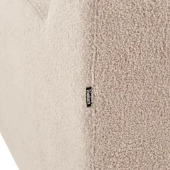 AGERUP - Fauteuil - Beige - Bouclé