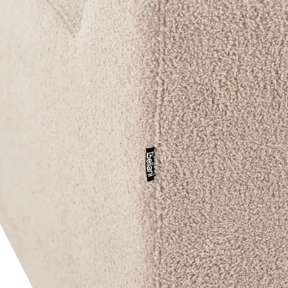 AGERUP - Fauteuil - Beige - Bouclé