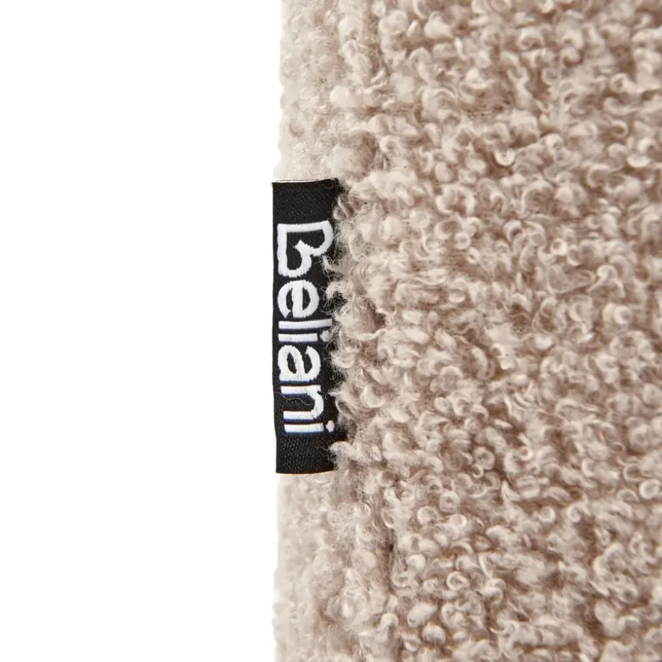 AGERUP - Fauteuil - Beige - Bouclé