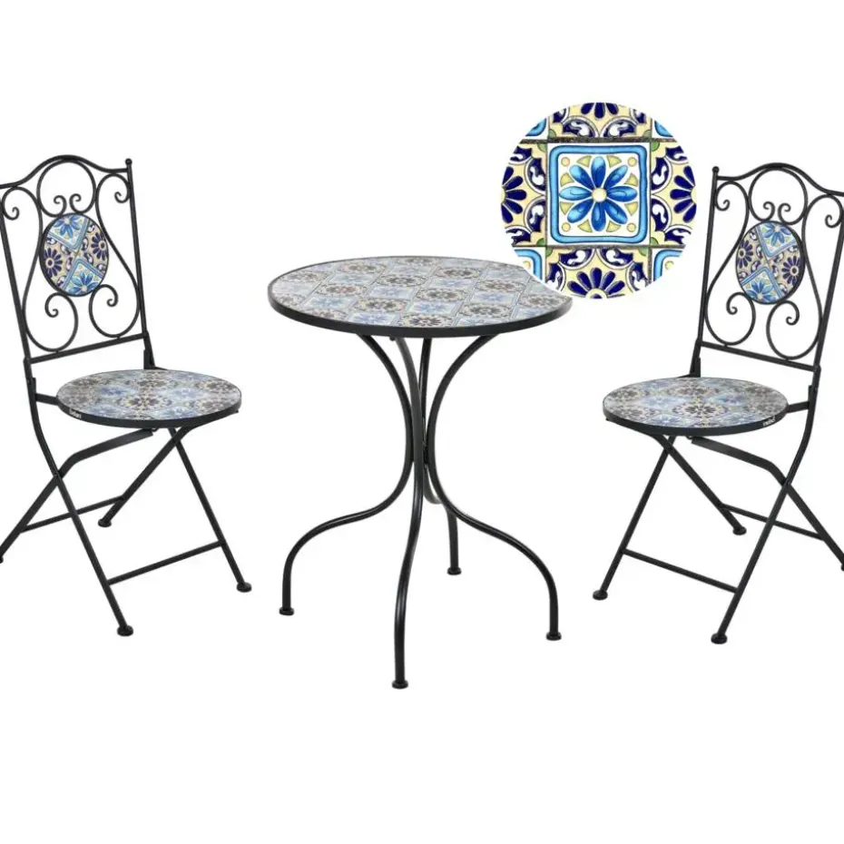 AGGIUS - Bistroset - Zwart - IJzer