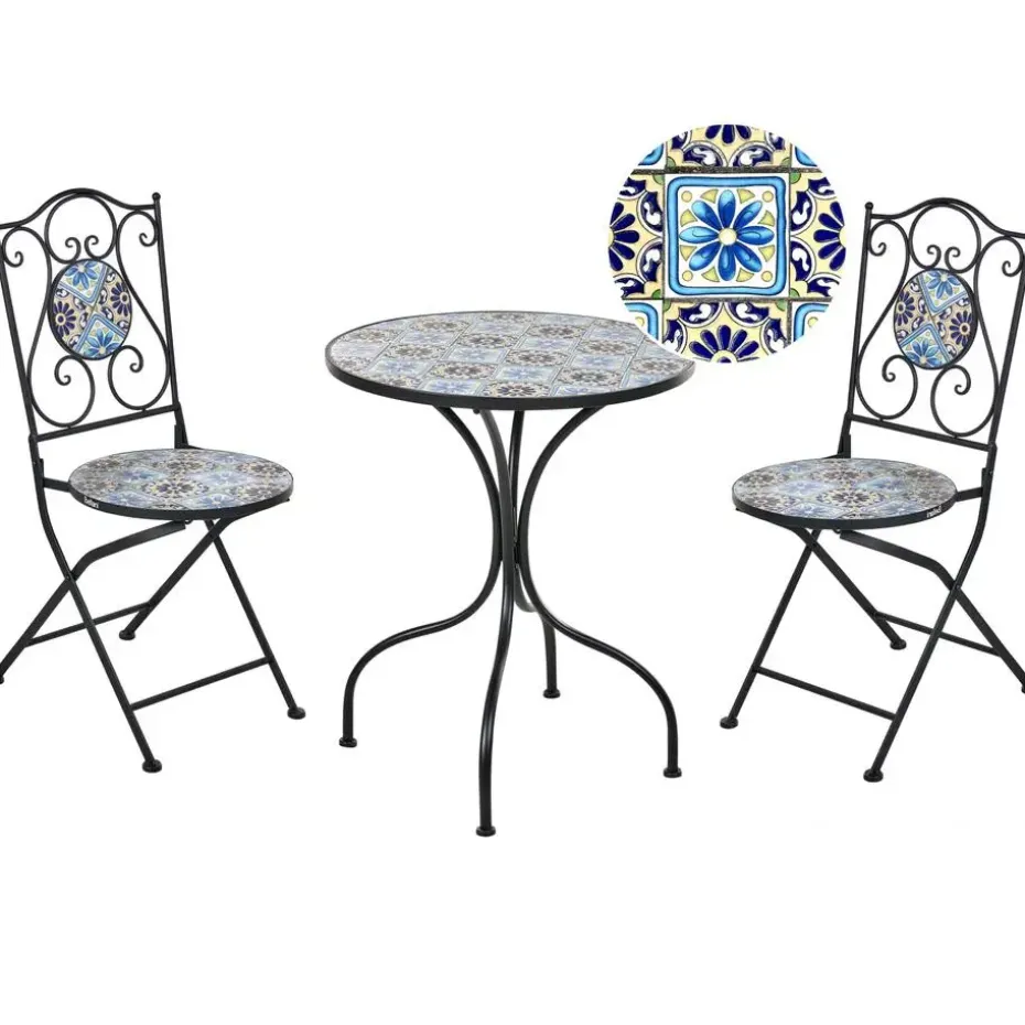 AGGIUS - Bistroset - Zwart - IJzer