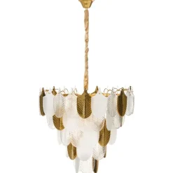 AGUIRRE - Kroonluchter - Messing/Transparant - Glas