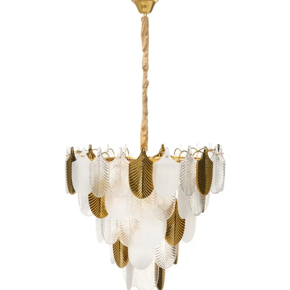 AGUIRRE - Kroonluchter - Messing/Transparant - Glas