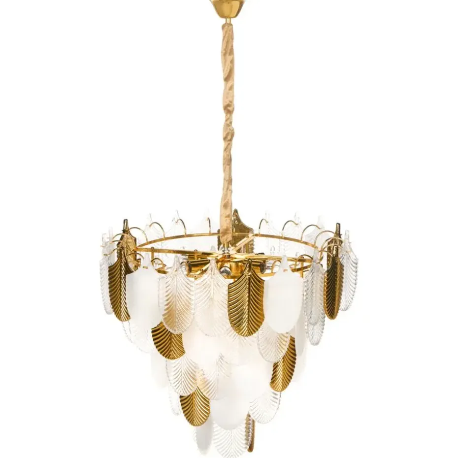 AGUIRRE - Kroonluchter - Messing/Transparant - Glas