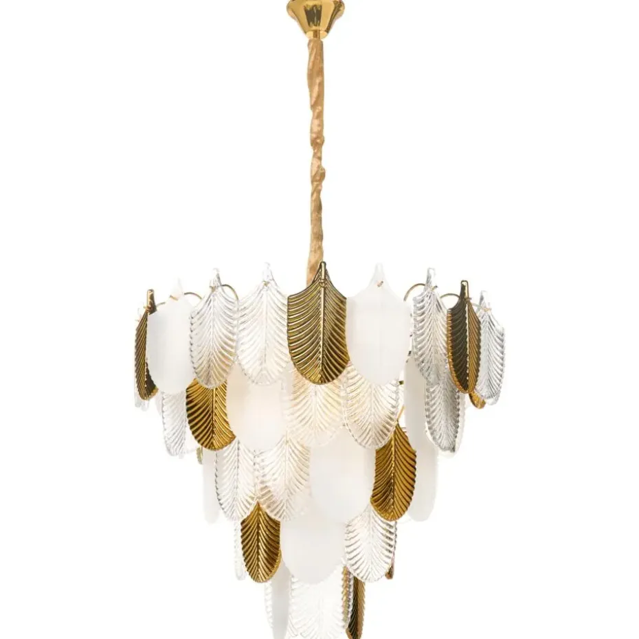 AGUIRRE - Kroonluchter - Messing/Transparant - Glas