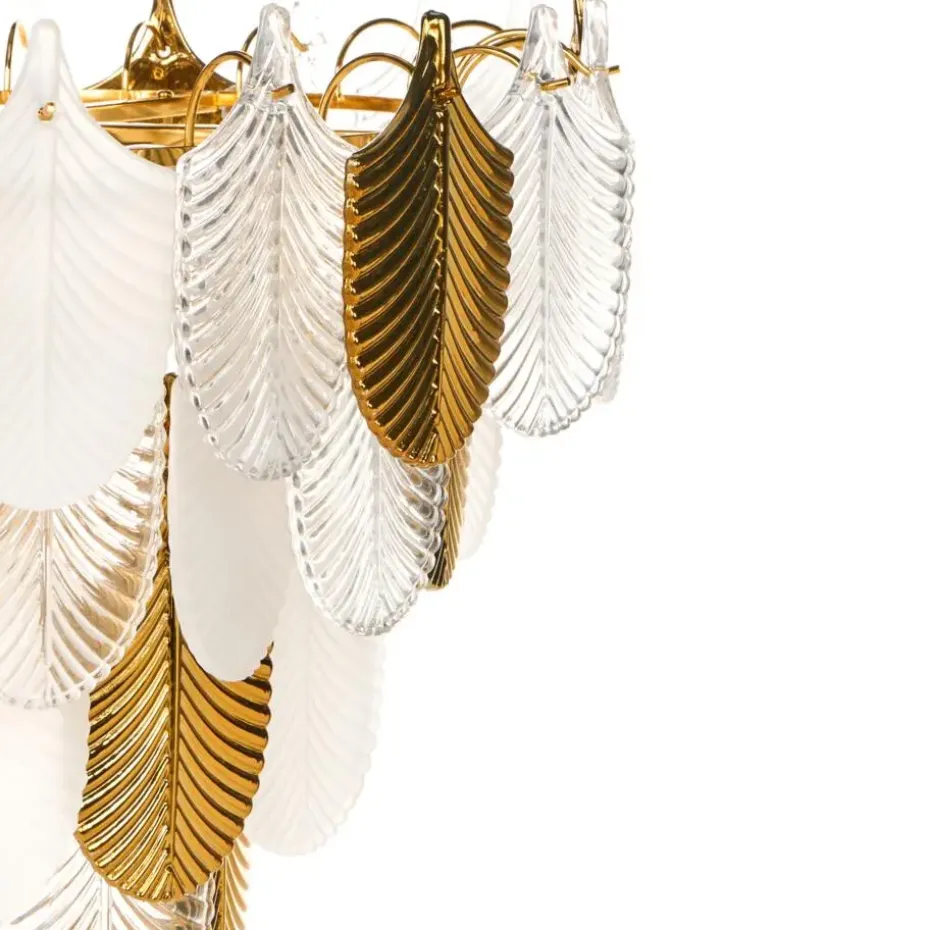 AGUIRRE - Kroonluchter - Messing/Transparant - Glas