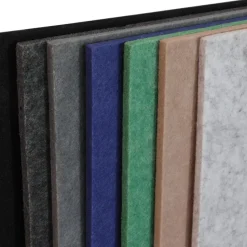 Akoestisch wandpaneel PET-vilt - 100x100 cm - Grijs