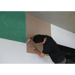 Akoestisch wandpaneel PET-vilt - 100x100 cm - Zwart