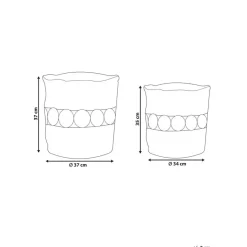 ALANG - Mand set van 2 - Natuurlijk - Jute