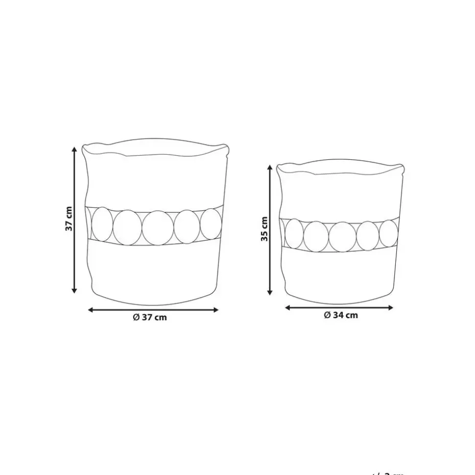 ALANG - Mand set van 2 - Natuurlijk - Jute