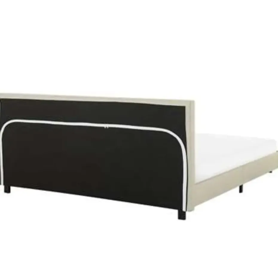 ALBI - Tweepersoonsbed - Beige - 180 x 200 cm - Polyester