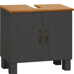 Alby - Wastafelonderkast 60 cm met 2 deuren in antraciet