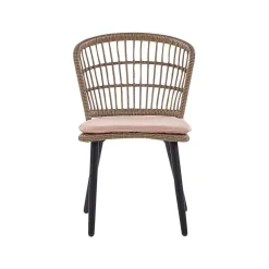 ALIANO - Tuinset 6 personen - Natuurlijk - PE rotan