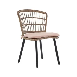 ALIANO - Tuinset 6 personen - Natuurlijk - PE rotan