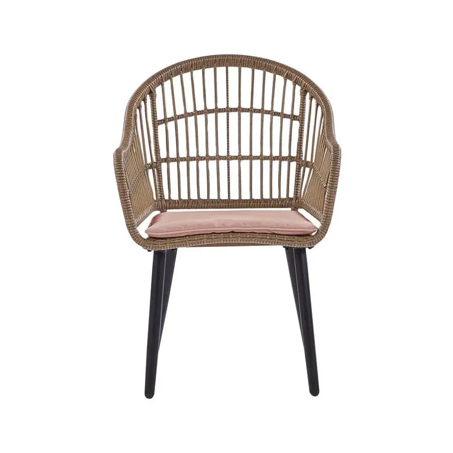 ALIANO - Tuinset 6 personen - Natuurlijk - PE rotan