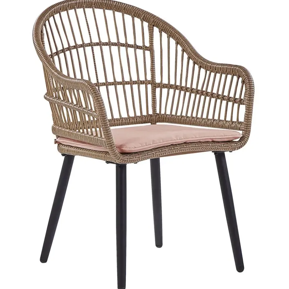 ALIANO - Tuinset 6 personen - Natuurlijk - PE rotan