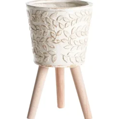 ALIARTOS- Bloempot - Gebroken wit - 43 cm - MgO