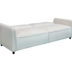 Alicia - Slaapbank 3-zits in crèmekleurige fluweel