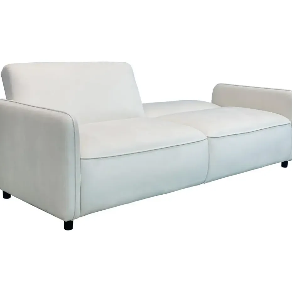 Alicia - Slaapbank 3-zits in crèmekleurige fluweel