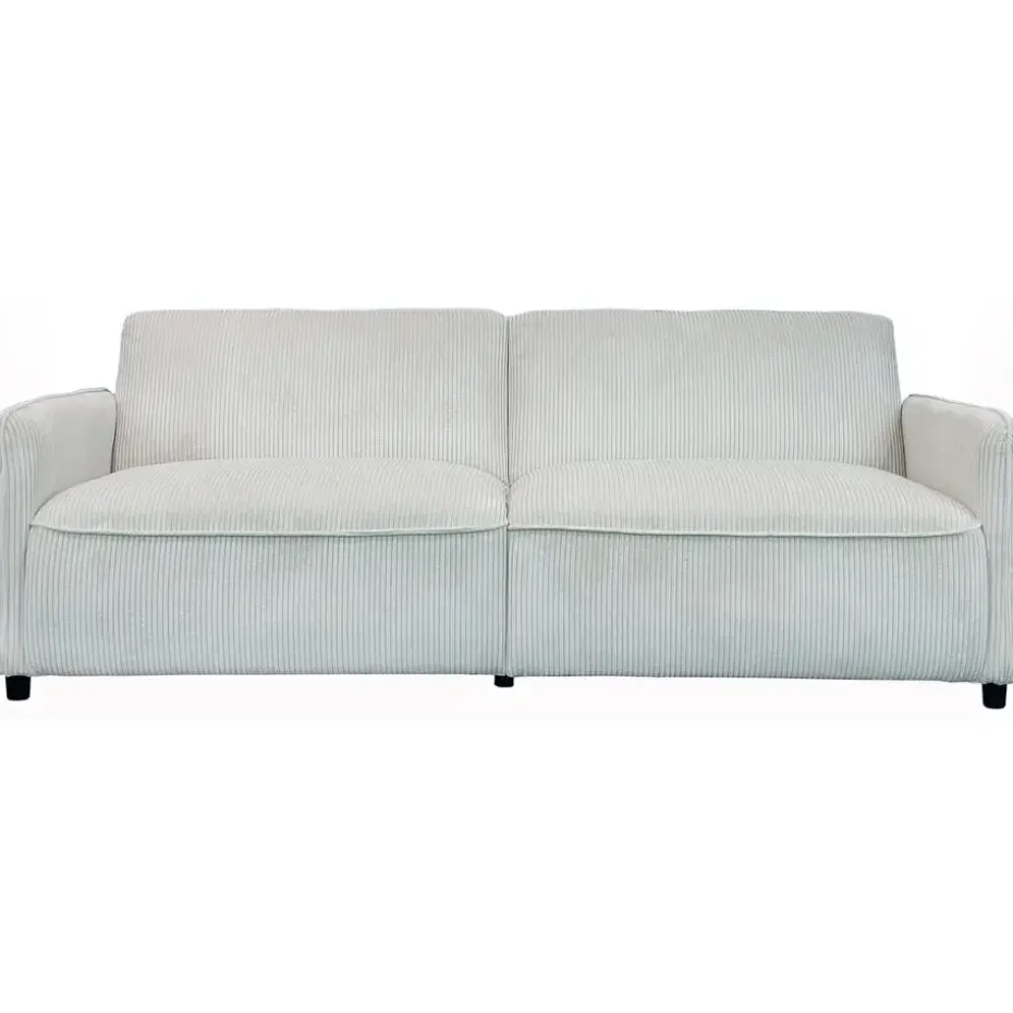 Alicia - Slaapbank 3-zits in crèmekleurige stof