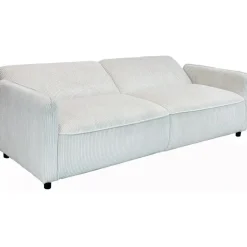 Alicia - Slaapbank 3-zits in crèmekleurige stof
