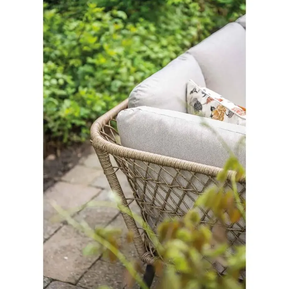 Allasio lounge-dining hoekset - 5-dlg. - c.black - desert sand - VW