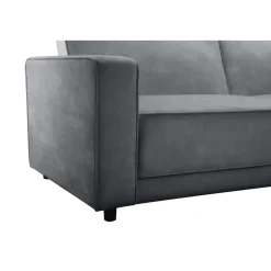 Allie - 3-zits slaapbank in antraciet fluweel